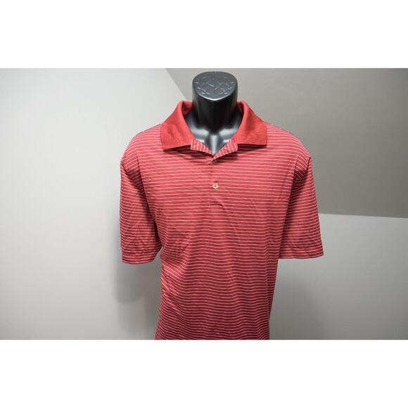 Nike Golf Polo Dri Fit Tour Performance Striped Short Sleeve Athletic Mens XL - Picture 3 of 8
